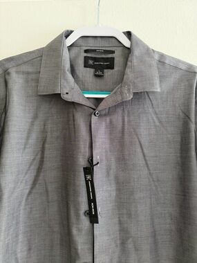 INC International Concepts Men's Gray Dress Shirt